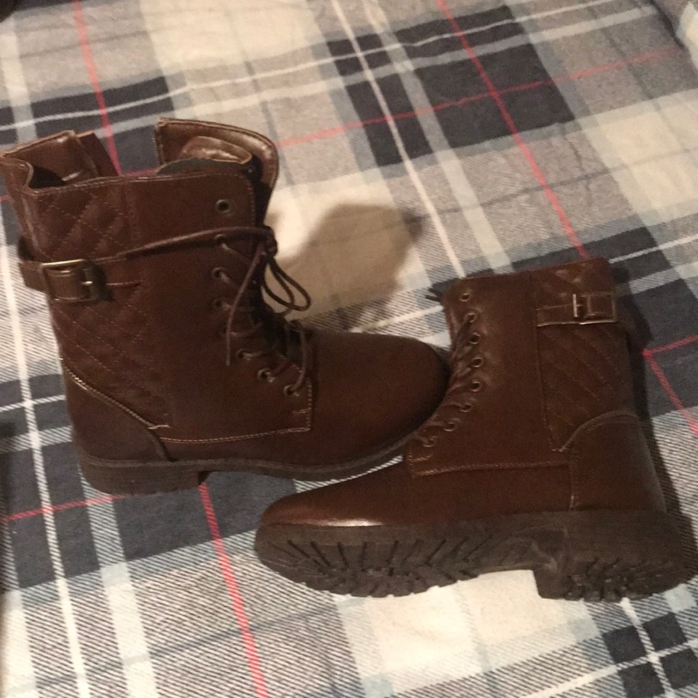 Brown ankle boots